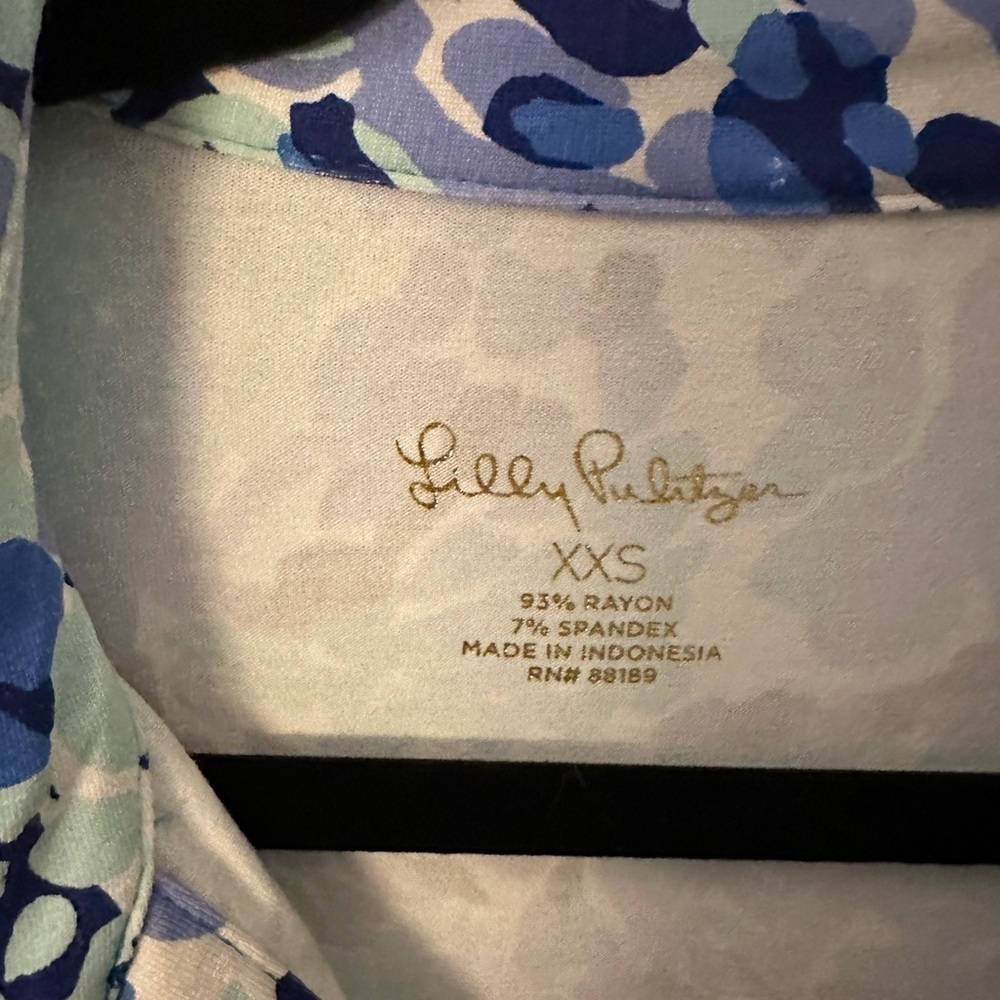 LILLY PULITZER Ansley oasis wave dress woman turquoise 50+ colorful designer XXS - Picture 5 of 13